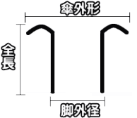 ハトメ図面